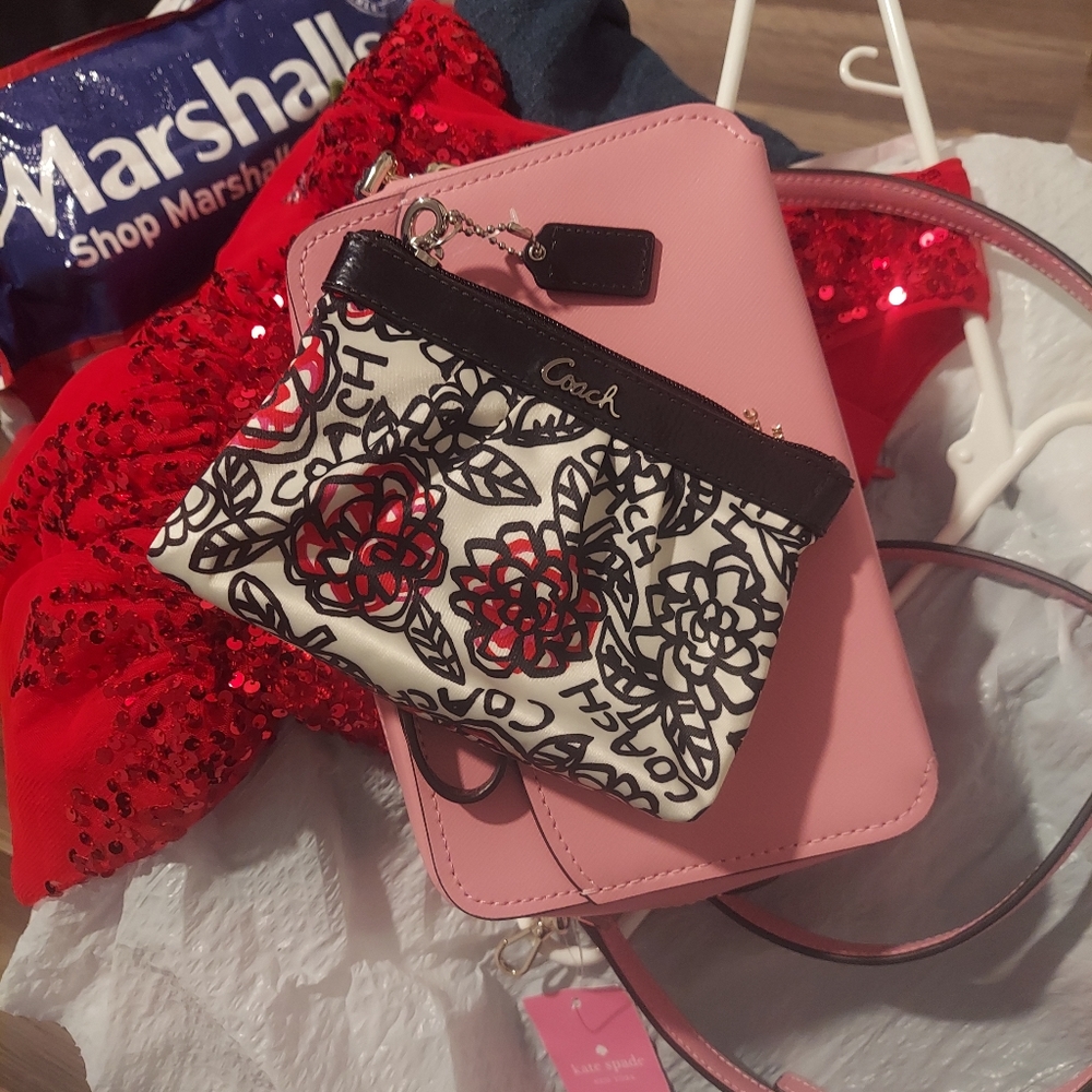 Coach Floral Wristlet